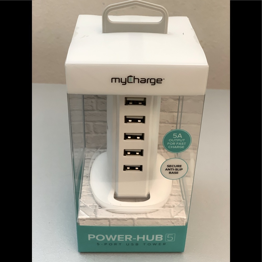 myCharge POWER-HUB 5 PORT USB TOWER